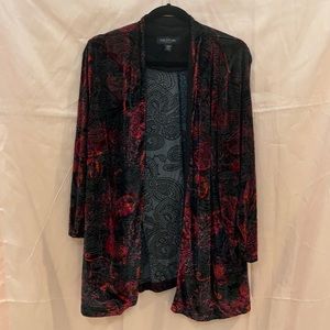 Perceptions velvet blazer